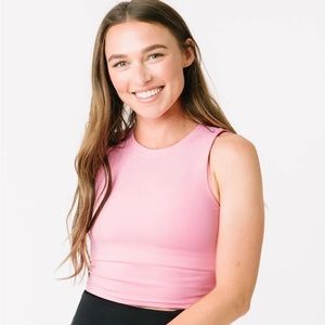 ZYIA Neon Pink Hi-Neck Stronger Tank